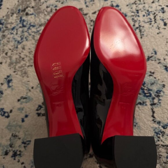 NEW NWOB Christian Louboutin Miss Jane 55 Patent Leather Pumps Size 40 - Picture 2 of 5